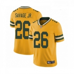 Men Green Bay Packers 26 Darnell Savage Jr Limited Gold Rush Vapor Untouchable Football Jersey