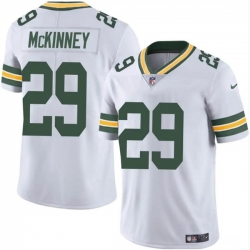 Men Green Bay Packers 29 Xavier McKinney White Vapor Limited Stitched Football Jersey