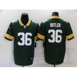 Men Green Bay Packers 36 LeRoy Butler Green 2021 Vapor Untouchable Stitched NFL Nike Limited Jersey
