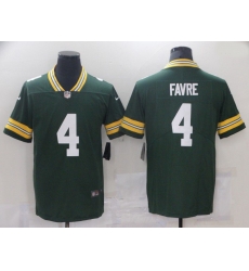 Men Green Bay Packers 4 Favre Green Nike Vapor Untouchable Limited 2021 NFL Jersey