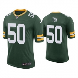 Men Green Bay Packers 50 Zach Tom Green Stitched Football Jersey
