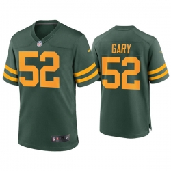 Men Green Bay Packers 52 Rashan Gary Alternate Limited Green Jersey