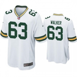Men Green Bay Packers 63 Rasheed Walker White Stitched Football Jersey