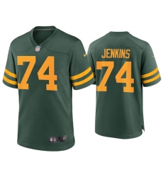 Men Green Bay Packers 74 Elgton Jenkins Alternate Limited Green Jersey