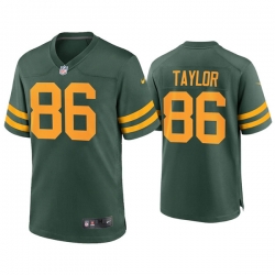 Men Green Bay Packers 86 Malik Taylor Alternate Limited Green Jersey