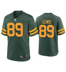 Men Green Bay Packers 89 Marcedes Lewis Alternate Limited Green Jersey