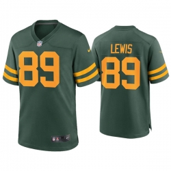 Men Green Bay Packers 89 Marcedes Lewis Alternate Limited Green Jersey