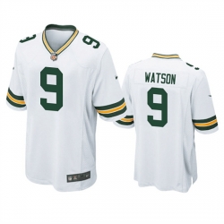Men Green Bay Packers 9 Christian Watson White Stitched Football Jersey