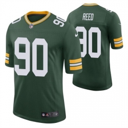 Men Green Bay Packers 90 Jarran Reed Green Stitched Football Jersey