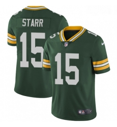 Men Nike Green Bay Packers 15 Bart Starr Green Team Color Vapor Untouchable Limited Player NFL Jersey