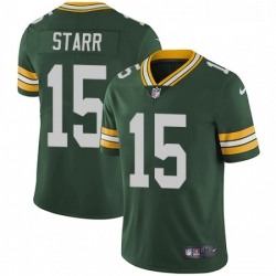 Men Nike Green Bay Packers 15 Bart Starr Green Team Color Vapor Untouchable Limited Player NFL Jersey