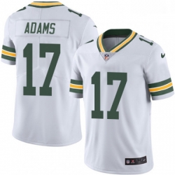 Men Nike Green Bay Packers 17 Davante Adams White Vapor Untouchable Limited Player NFL Jersey