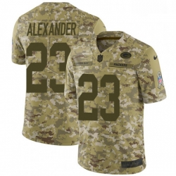 Men Nike Green Bay Packers 23 Jaire Alexander Limited Camo 2018 Salute to Service NFL Jersey