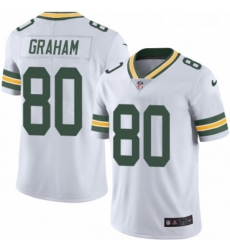 Men Nike Green Bay Packers 80 Jimmy Graham White Vapor Untouchable Limited Player NFL Jersey