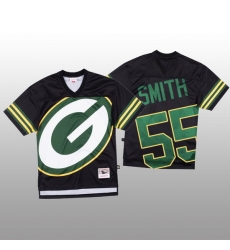 NFL Green Bay Packers 55 Za 27Darius Smith Black Men Mitchell  26 Nell Big Face Fashion Limited NFL Jersey
