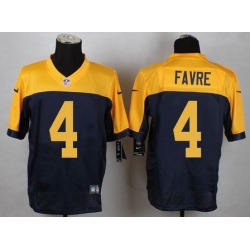 New Green Bay Packers #4 Favre Blue Alternate Mens Stitched NFL New Elite Jersey