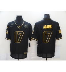 Nike Green Bay Green Bay Packers 17 Davante Adams Black Gold 2020 Salute To Service Limited Jersey