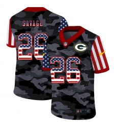 Nike Green Bay Green Bay Packers 26 Darnell Savage Jr  Camo 2020 USA Flag Salute To Service Limited Jersey