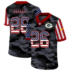 Nike Green Bay Green Bay Packers 26 Darnell Savage Jr  Camo 2020 USA Flag Salute To Service Limited Jersey