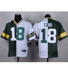 Nike Green Bay Packers 18 Randall Cobb green-white Elite Split NFL Jersey