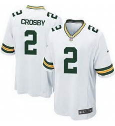 Nike Green Bay Packers #2 Mason Crosby White Mens Stitched NFL Elite Jersey