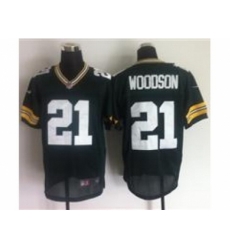 Nike Green Bay Packers 21 Charles Woodson Green Elite NFL Jersey