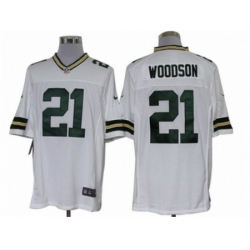 Nike Green Bay Packers 21 Charles Woodson White Limited NFL Jersey