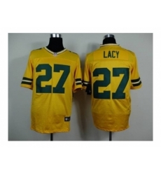 Nike Green Bay Packers 27 Eddie Lacy yellow Elite NFL Jersey