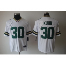 Nike Green Bay Packers 30 John Kuhn White Game NFL Jersey
