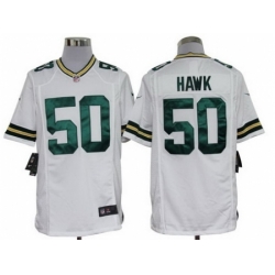 Nike Green Bay Packers 50 A.J. Hawk White Game NFL Jersey