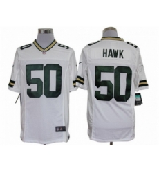 Nike Green Bay Packers 50 A.J. Hawk White Limited NFL Jersey