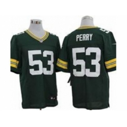 Nike Green Bay Packers 53 Nick Perry Green Elite NFL Jersey