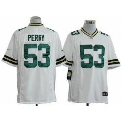 Nike Green Bay Packers 53 Nick Perry White Game NFL Jersey