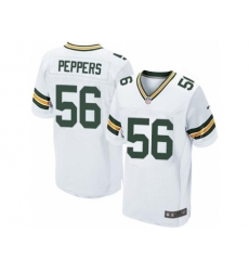 Nike Green Bay Packers 56 Julius Peppers White Elite NFL Jersey