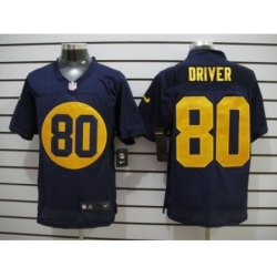 Nike Green Bay Packers 80 Donald Driver Blue Elite NFL Jersey