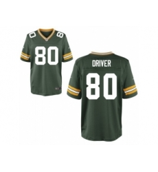 Nike Green Bay Packers 80 Donald Driver Green Elite NFL Jersey
