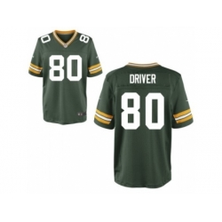 Nike Green Bay Packers 80 Donald Driver Green Elite NFL Jersey