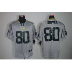 Nike Green Bay Packers 80 Donald Driver Grey Elite Lights Out NFL Jersey