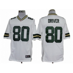 Nike Green Bay Packers 80 Donald Driver White Limited NFL Jersey