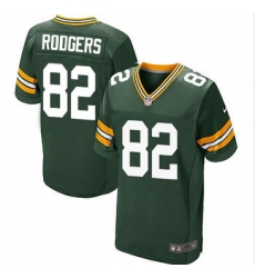Nike Green Bay Packers #82 Richard Rodgers Green Team Color Mens Stitched NFL Elite Jersey