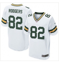 Nike Green Bay Packers #82 Richard Rodgers White Mens Stitched NFL Elite Jersey