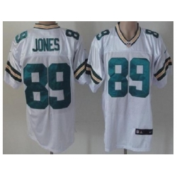 Nike Green Bay Packers 89 James Jones White Elite NFL Jersey