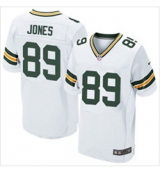 Nike Green Bay Packers #89 James Jones White Mens Stitched NFL Elite Jersey