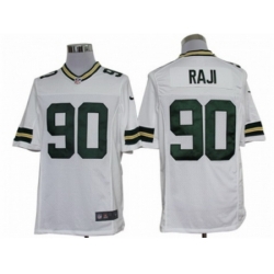 Nike Green Bay Packers 90 B.J. Raji White Limited NFL Jersey