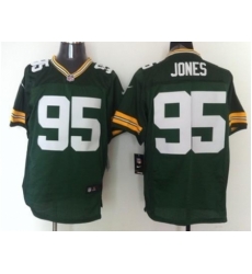 Nike Green Bay Packers 95 Datone Jones Green Elite NFL Jersey