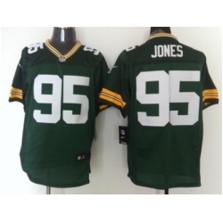 Nike Green Bay Packers 95 Datone Jones Green Elite NFL Jersey