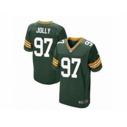 Nike Green bay packers 97 Johnny Jolly green Elite NFL Jersey