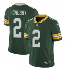 Nike Packers #2 Mason Crosby Green Team Color Mens Stitched NFL Vapor Untouchable Limited Jersey