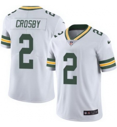 Nike Packers #2 Mason Crosby White Mens Stitched NFL Limited Rush Jersey