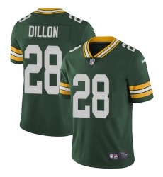 Nike Packers 28 AJ Dillon Green Team Color Men Stitched NFL Vapor Untouchable Limited Jersey
